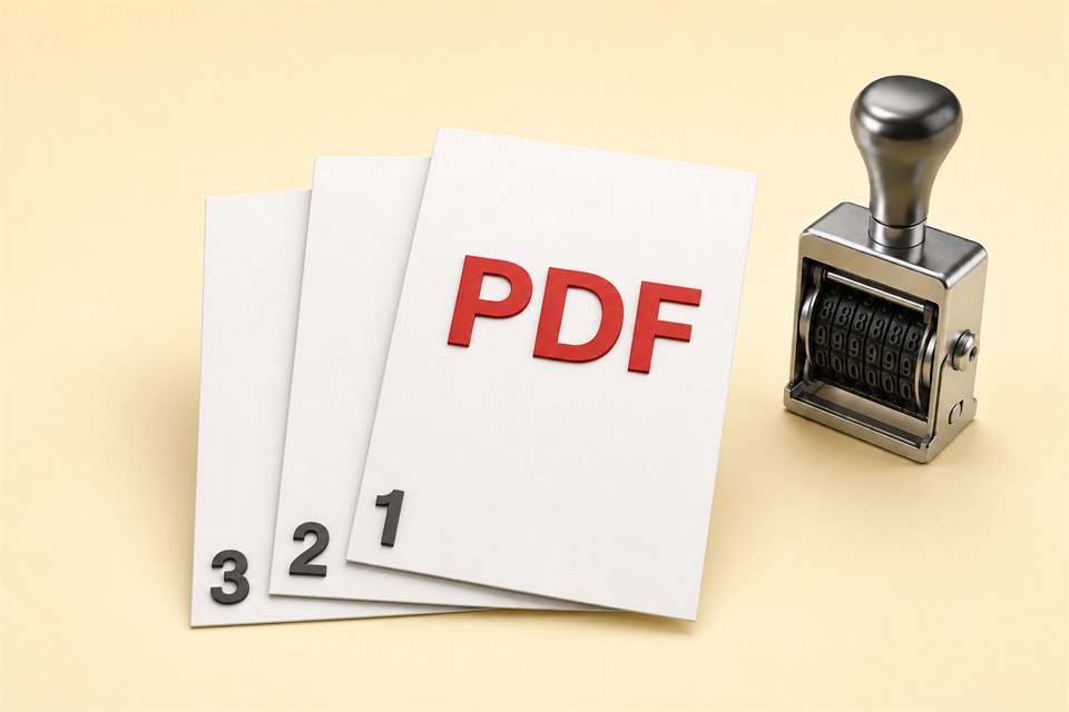 Add Page Numbers to PDF