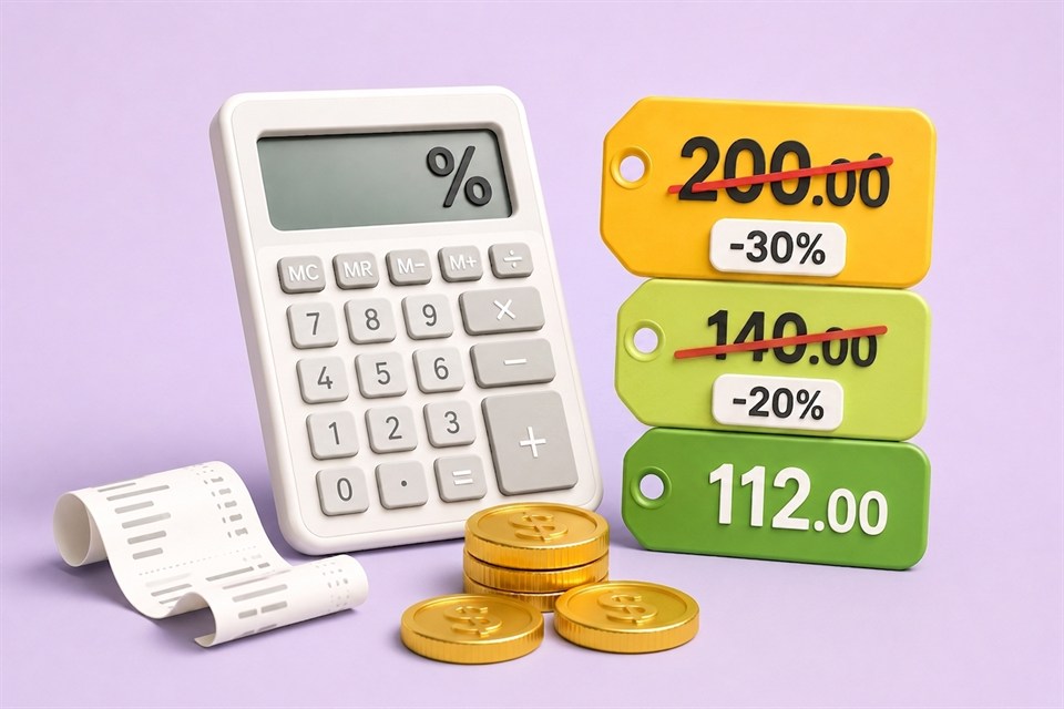 Percentage, Discount and VAT